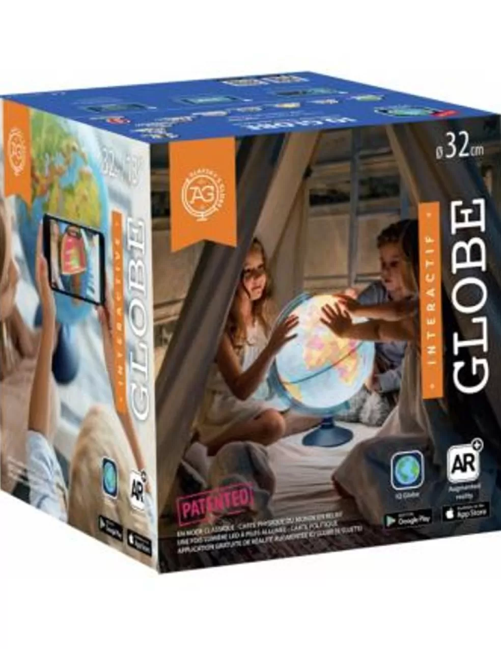 Alaysky Sinterklaas Cadeau 11 - 12 Jaar* Iq Globe, Wereldbol 32Cm Met Led En Gratis App