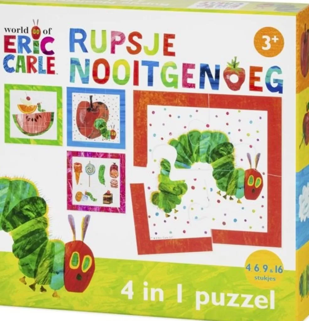 Bambolino Sinterklaas Cadeau 3 - 4 Jaar*Rupsje Nooitgenoeg - Puzzel (4+6+9+16)