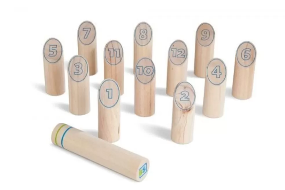 BS Toys (BuitenSpeel) Sinterklaas Cadeau 11 - 12 Jaar* Fins Werpspel (Numbers Kubb)