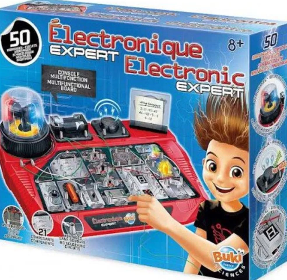 Buki Sinterklaas Cadeau 11 - 12 Jaar* Experimenten Elektronica Expert, 50 Circuits