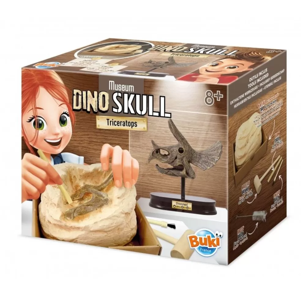 Buki Sinterklaas Cadeau 11 - 12 Jaar* Knutselpakket - Dinosaurusschedel - Triceratops Opgraven