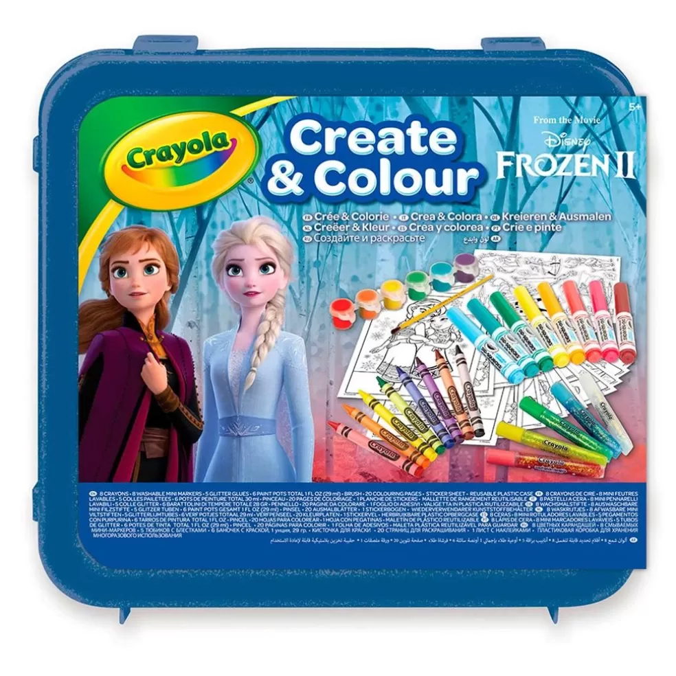 Crayola Sinterklaas Cadeau 9 - 10 Jaar* Frozen 2 - Kleurkoffer, All That Glitter