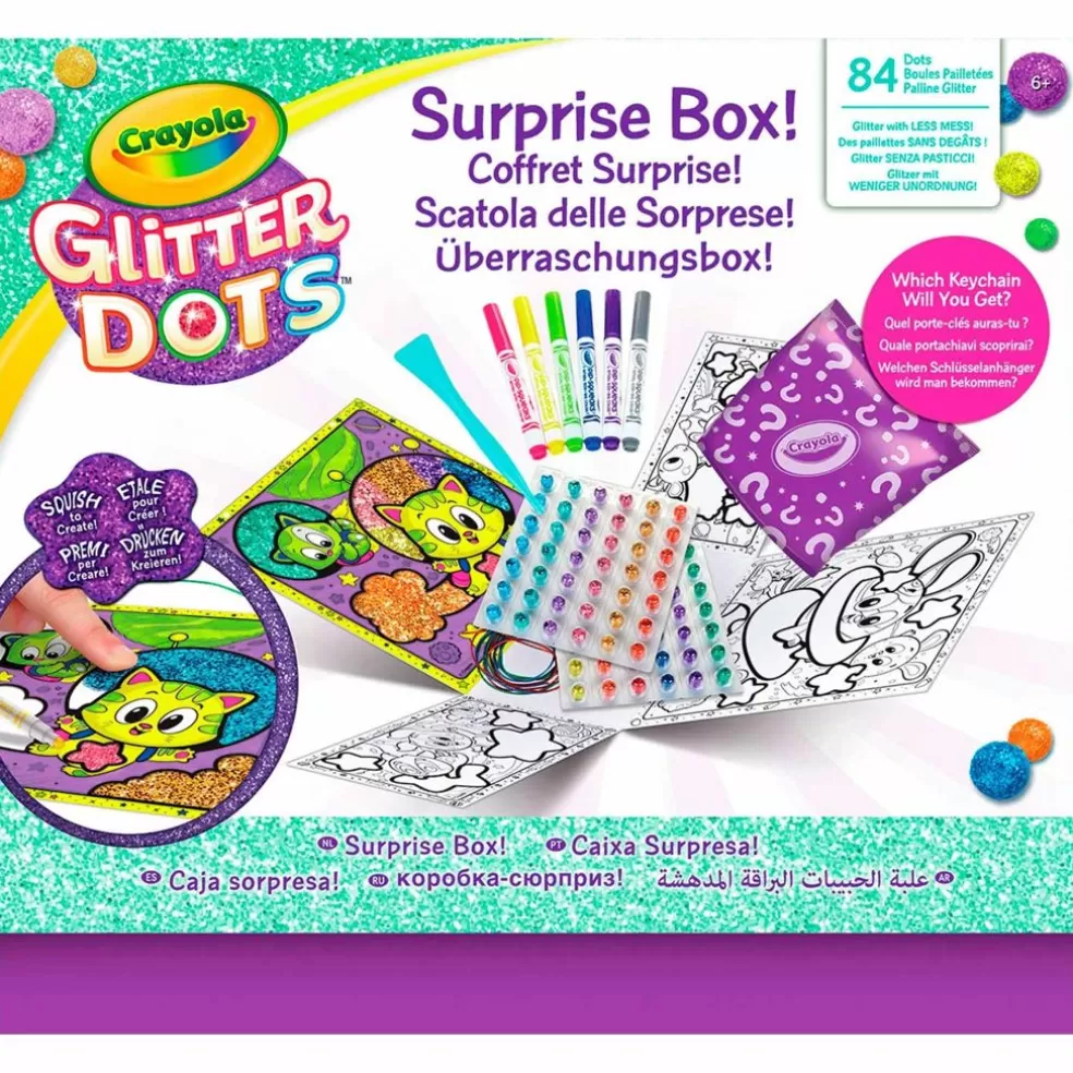 Crayola Sinterklaas Cadeau 9 - 10 Jaar* Glitter Dots - Suprise Box