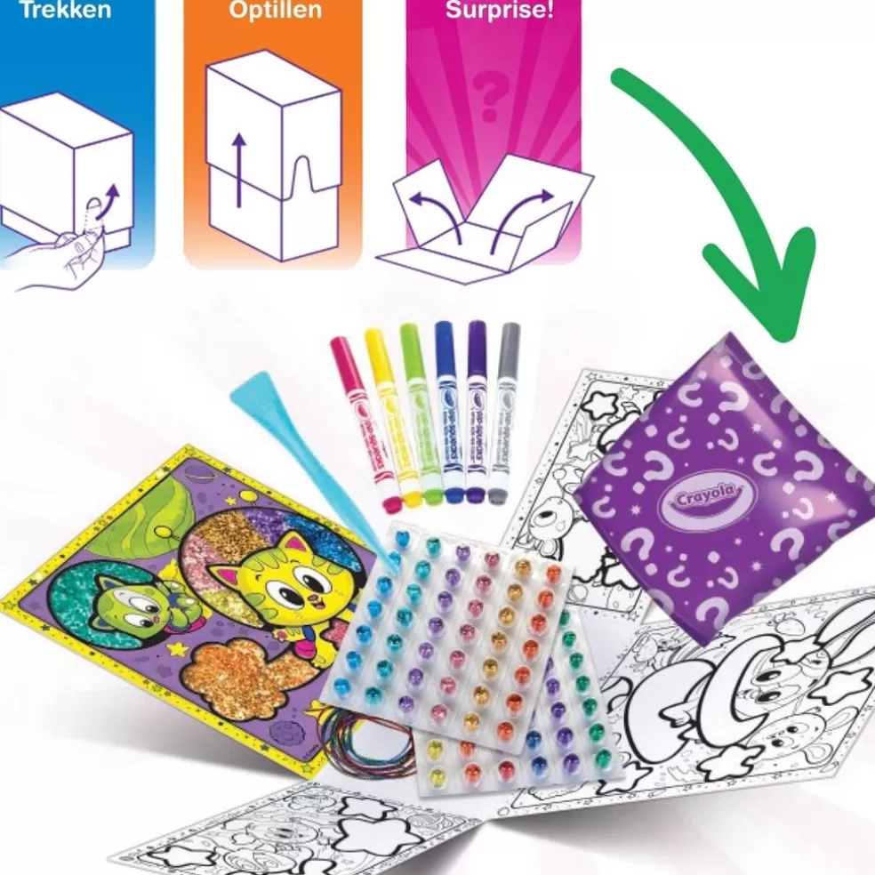 Crayola Sinterklaas Cadeau 9 - 10 Jaar* Glitter Dots - Suprise Box