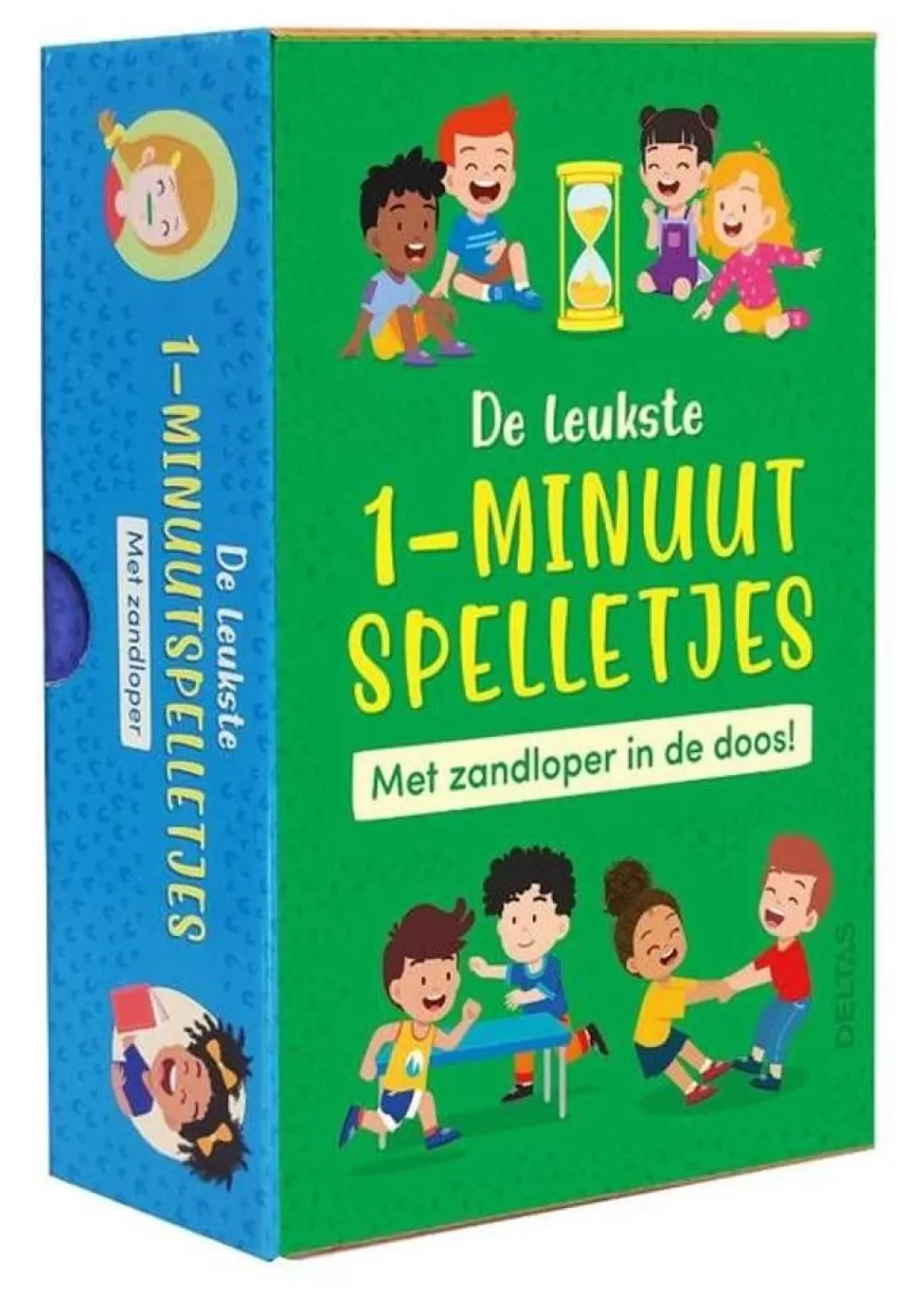 Deltas Sinterklaas Cadeau 9 - 10 Jaar* De Leukste 1-Minuut Spelletjes (Met Zandloper)