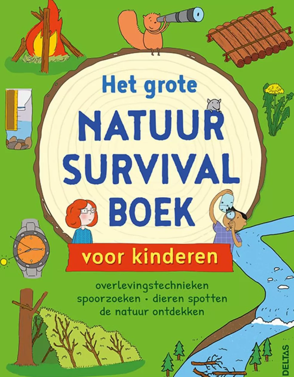 Deltas Sinterklaas Cadeau 11 - 12 Jaar* Het Grote Natuur Survivalboek Voor Kinderen