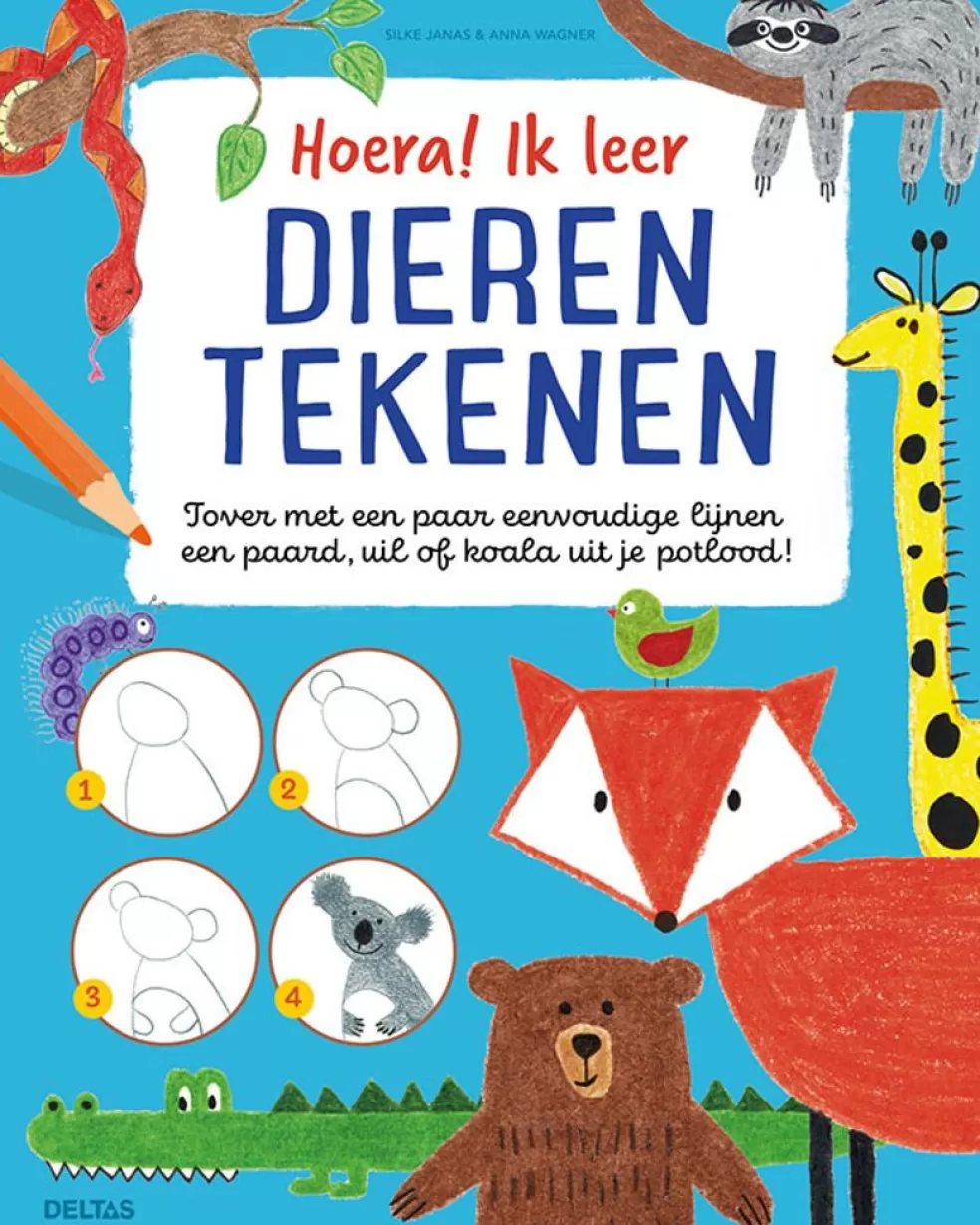 Deltas Sinterklaas Cadeau 11 - 12 Jaar* Hoera! Ik Leer Dieren Tekenen