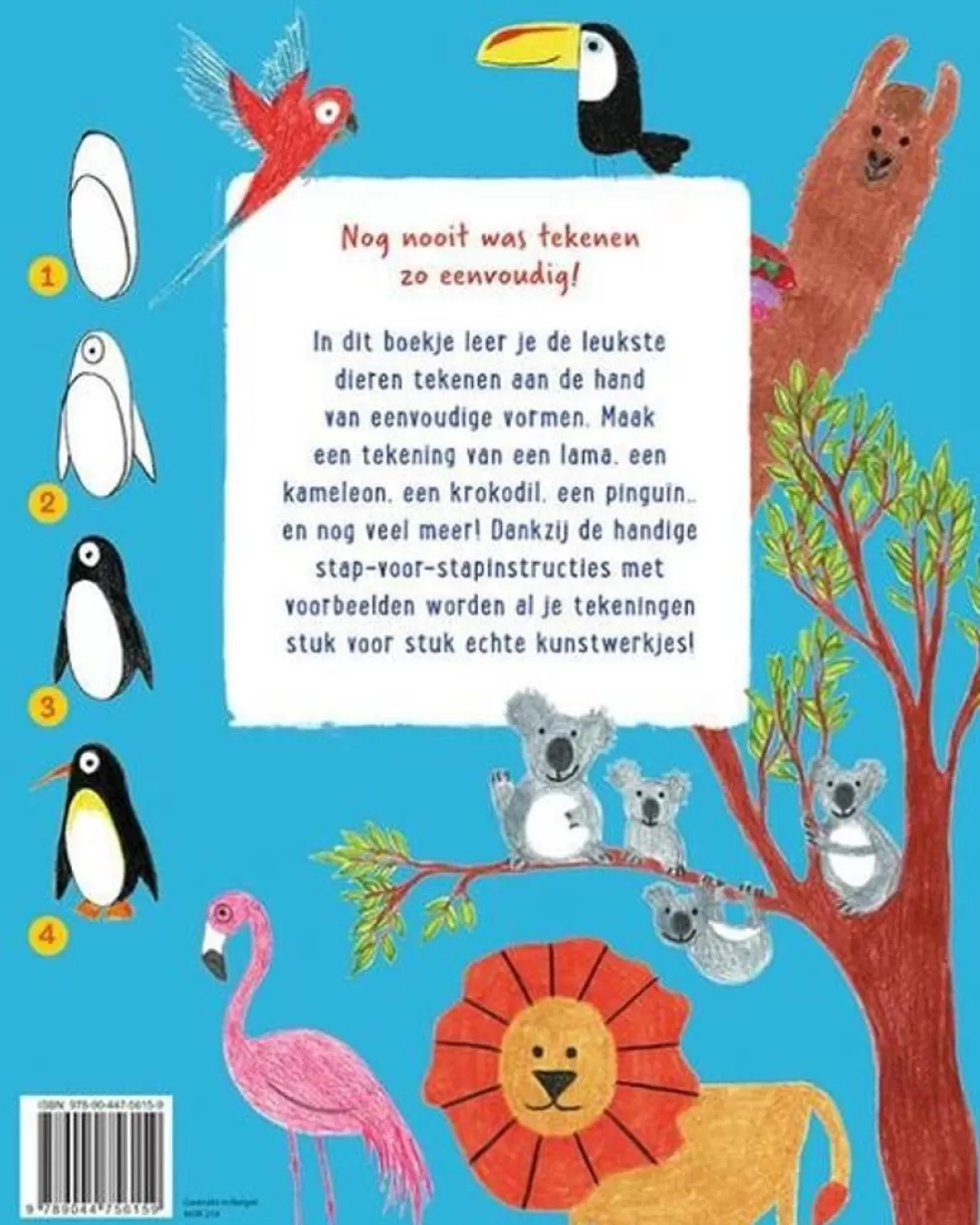 Deltas Sinterklaas Cadeau 11 - 12 Jaar* Hoera! Ik Leer Dieren Tekenen