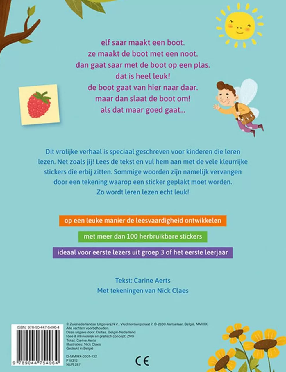 Deltas Sinterklaas Cadeau 5 - 6 Jaar* Ik Leer Lezen Stickerboek - Saar En De Boot (Avim3, Avi1)