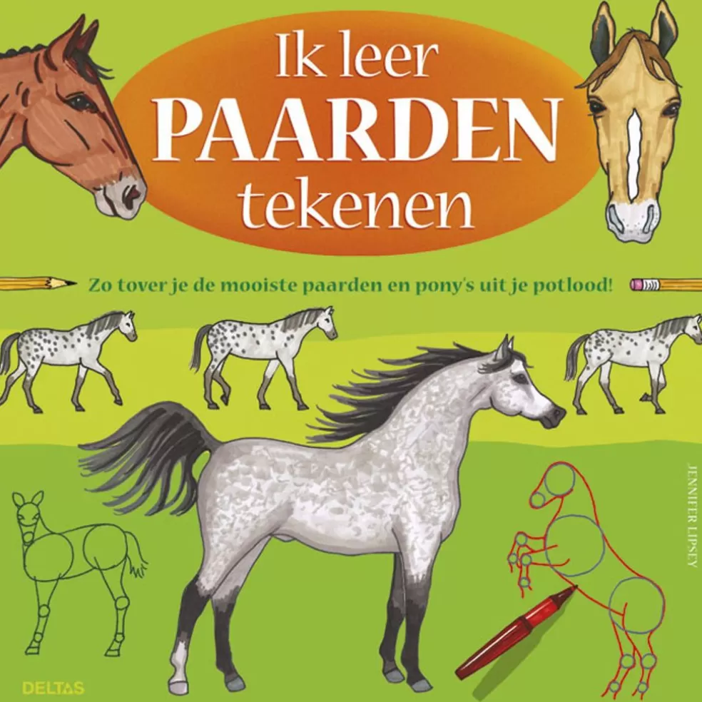 Deltas Sinterklaas Cadeau 11 - 12 Jaar* Ik Leer Paarden Tekenen