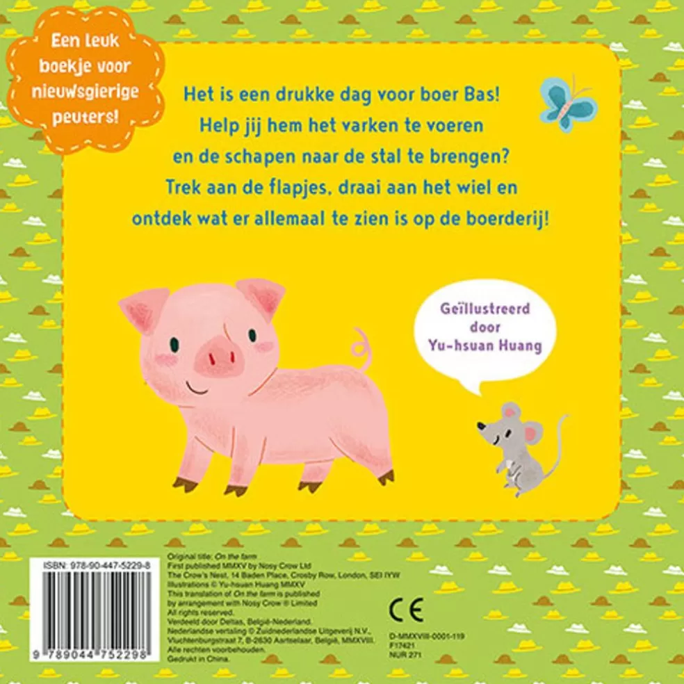 Deltas Sinterklaas Cadeau 3 - 4 Jaar* Kartonboekje Met Beweegbare Elementen - Een Drukke Dag Op De Boerderij