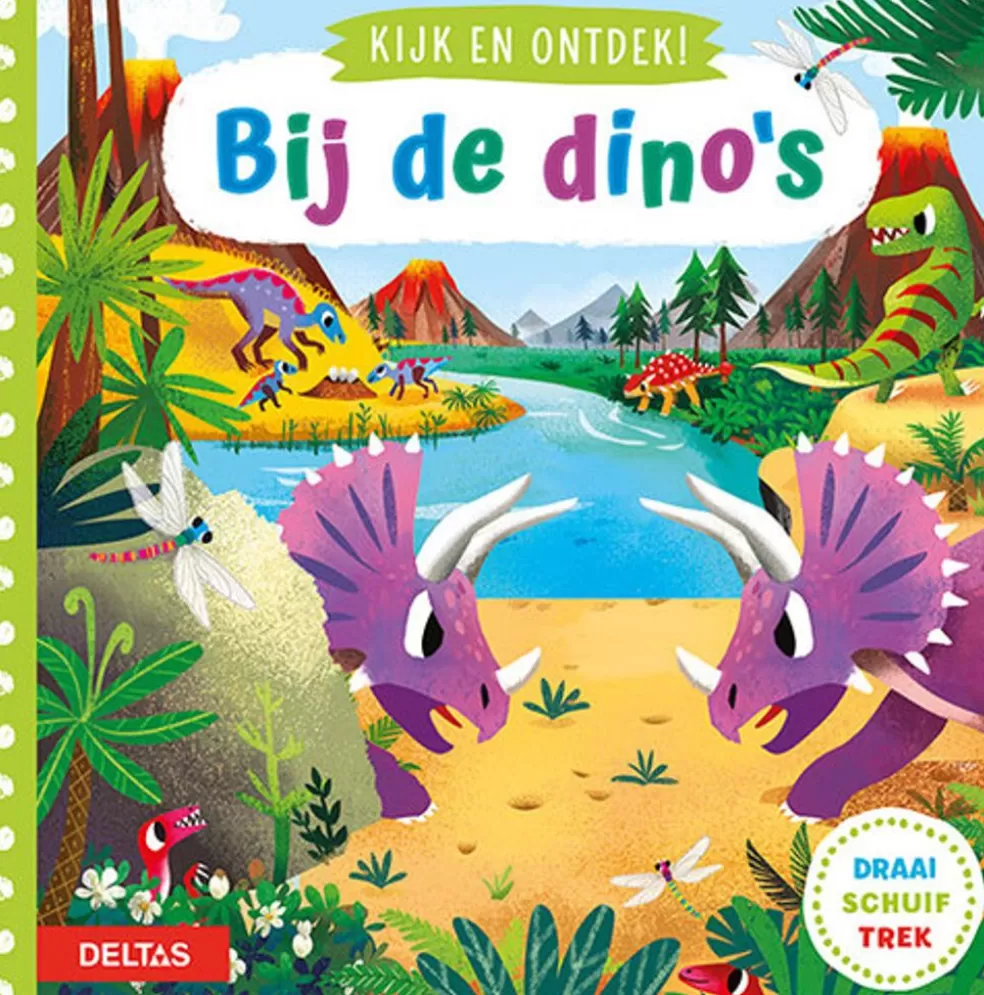 Deltas Sinterklaas Cadeau 5 - 6 Jaar* Kijk En Ontdek - Bij De Dino'S (Draai, Schuif En Trek)