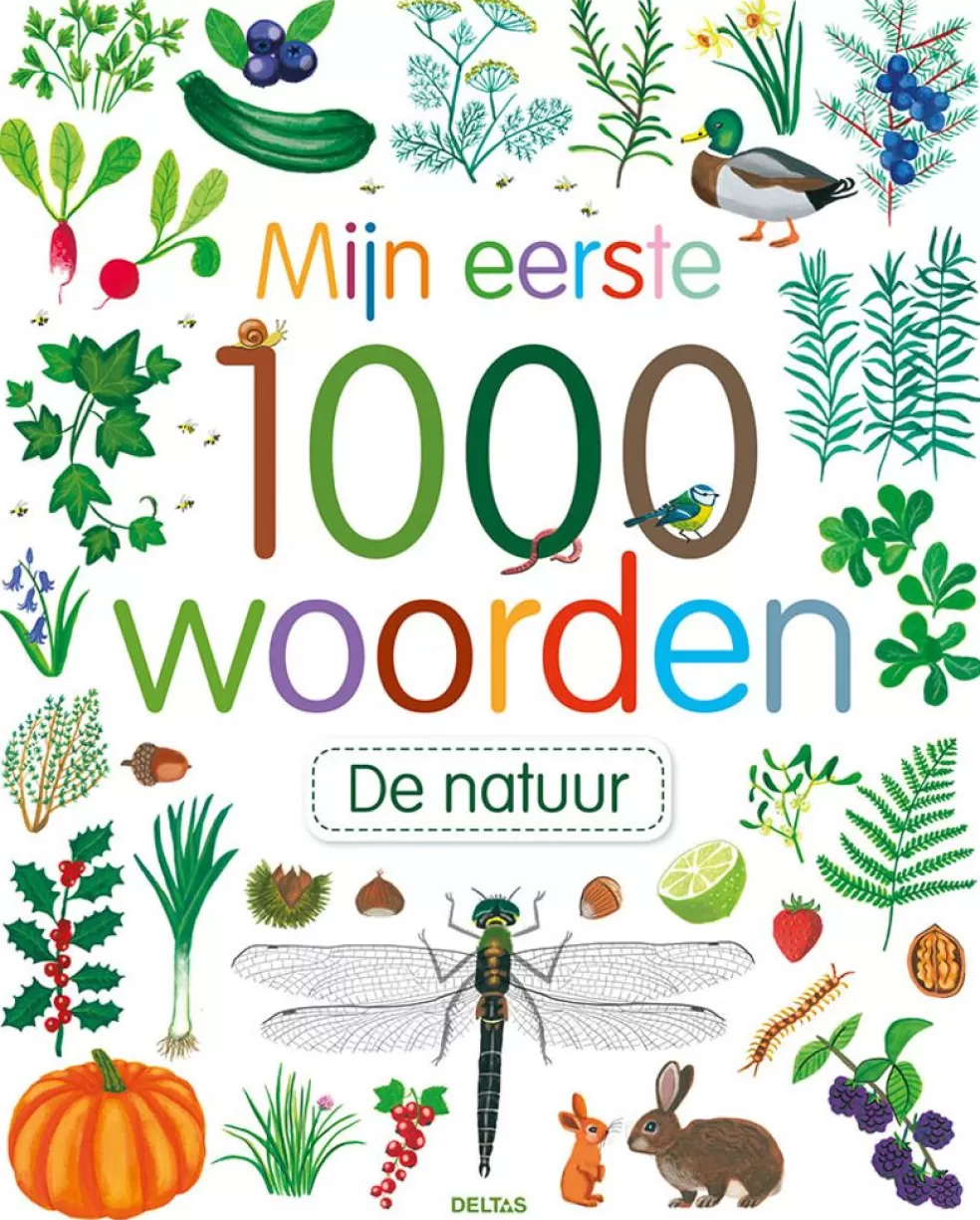 Deltas Sinterklaas Cadeau 5 - 6 Jaar* Kijkboek - Mijn Eerste 1000 Woorden - De Natuur