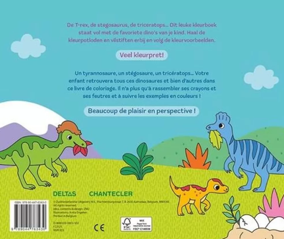 Deltas Sinterklaas Cadeau 5 - 6 Jaar* Kleurboek - Leuke Dino'S