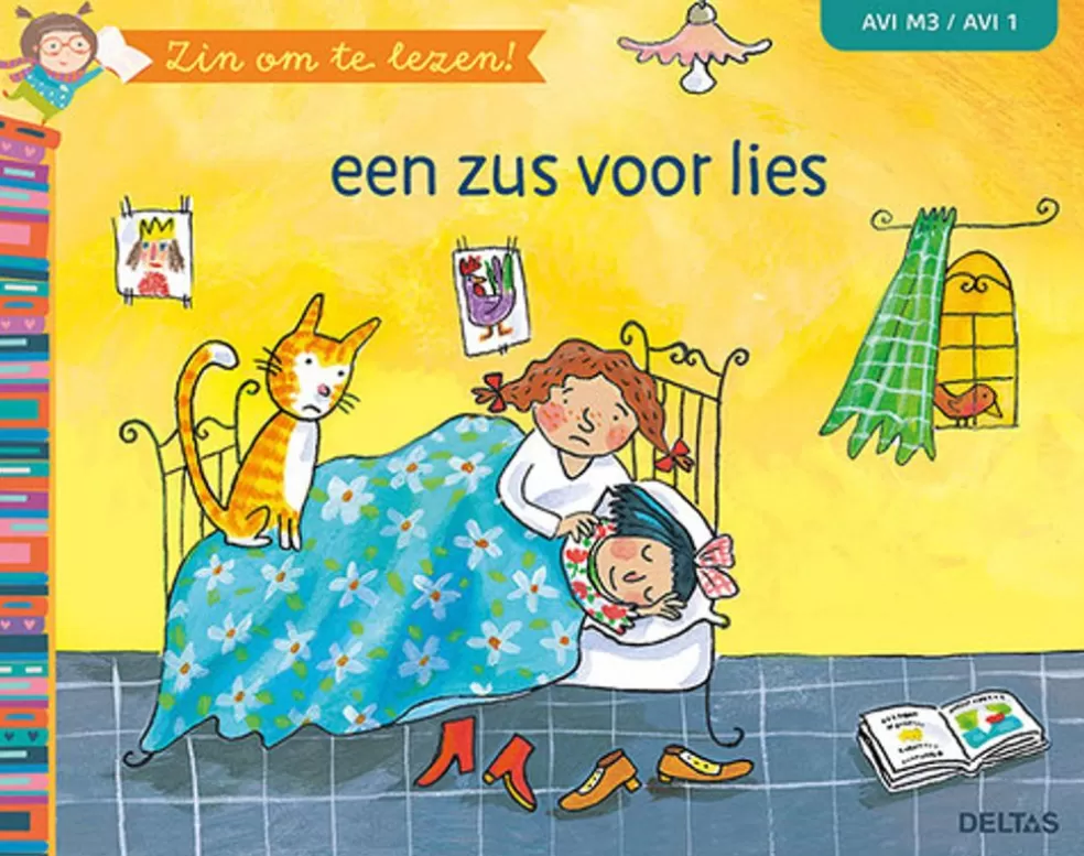 Deltas Sinterklaas Cadeau 5 - 6 Jaar* Leesboek, Zin Om Te Lezen! - Een Zus Voor Lies ( Avi M3/Avi 1 )