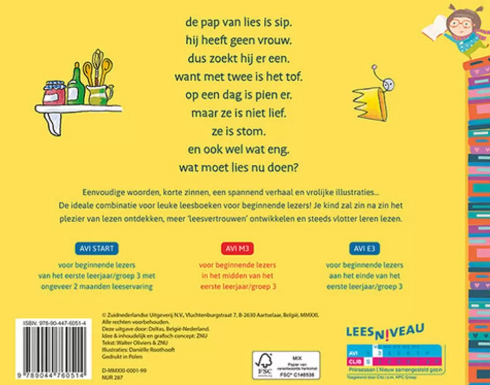 Deltas Sinterklaas Cadeau 5 - 6 Jaar* Leesboek, Zin Om Te Lezen! - Een Zus Voor Lies ( Avi M3/Avi 1 )