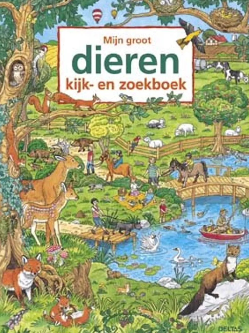 Deltas Sinterklaas Cadeau 3 - 4 Jaar* Mijn Groot Dieren Kijk-En Zoekboek