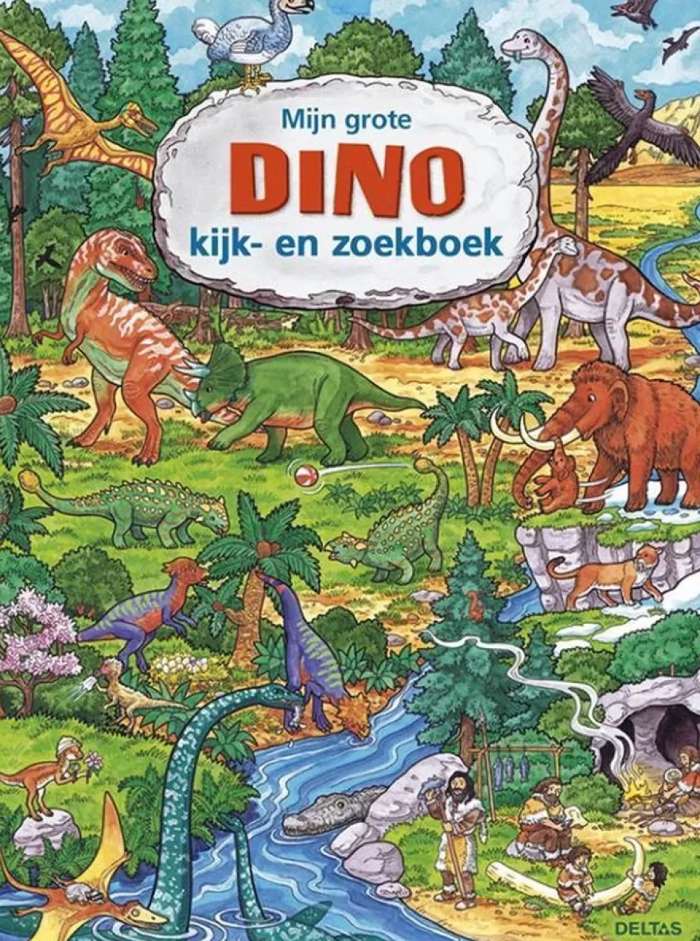 Deltas Sinterklaas Cadeau 5 - 6 Jaar* Mijn Grote Dino Kijk- En Zoekboek