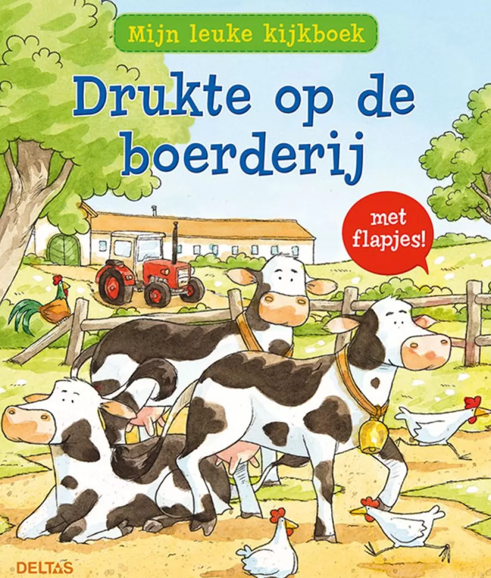 Deltas Sinterklaas Cadeau 3 - 4 Jaar* Mijn Leuke Kijkboek (Met Flapjes) - Drukte Op De Boerderij