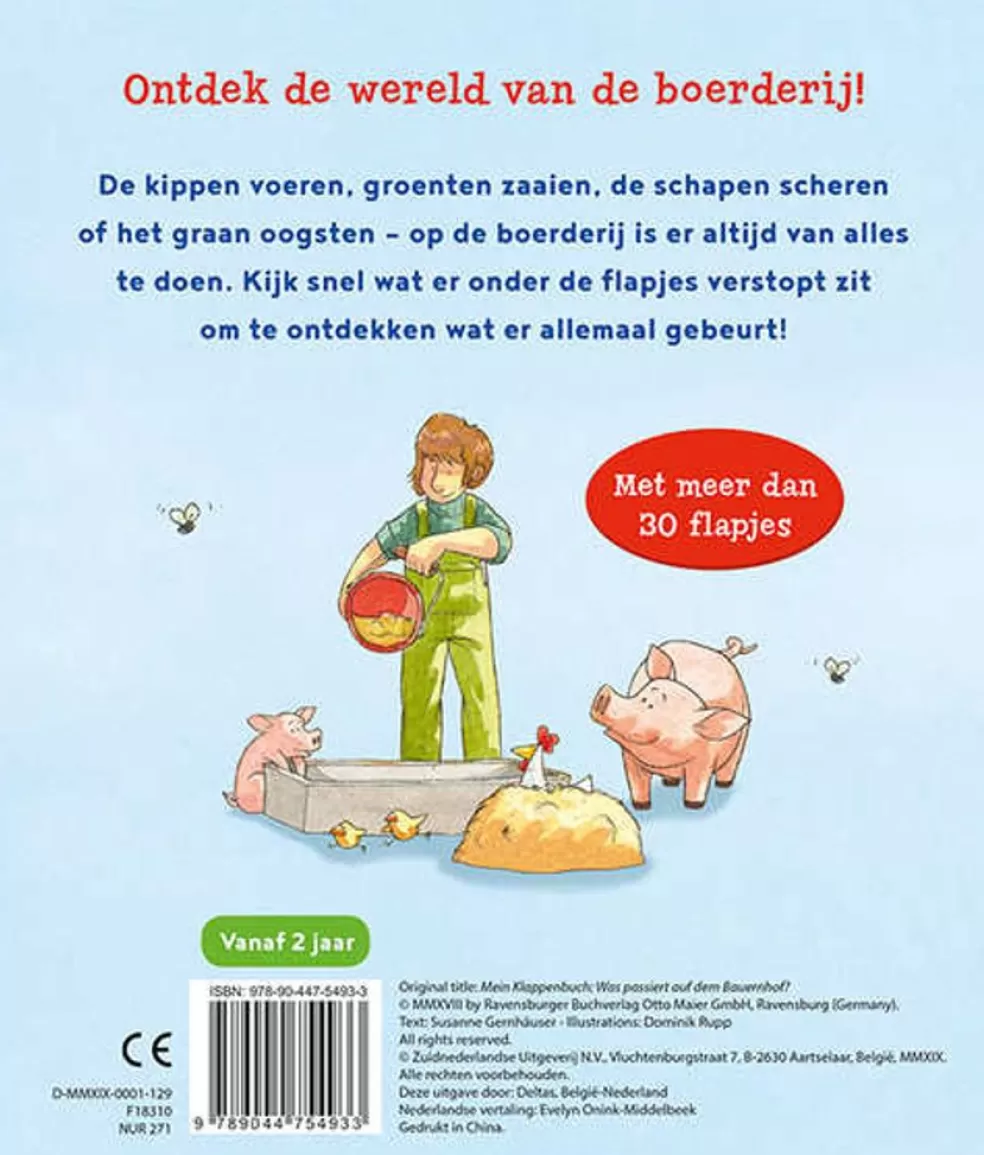 Deltas Sinterklaas Cadeau 3 - 4 Jaar* Mijn Leuke Kijkboek (Met Flapjes) - Drukte Op De Boerderij