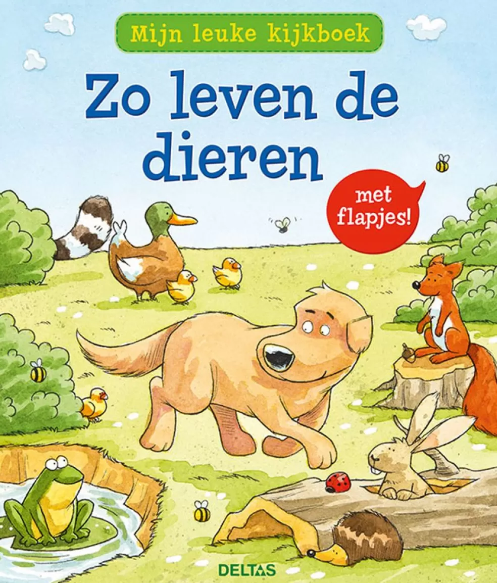 Deltas Sinterklaas Cadeau 3 - 4 Jaar* Mijn Leuke Kijkboek (Met Flapjes) - Zo Leven De Dieren