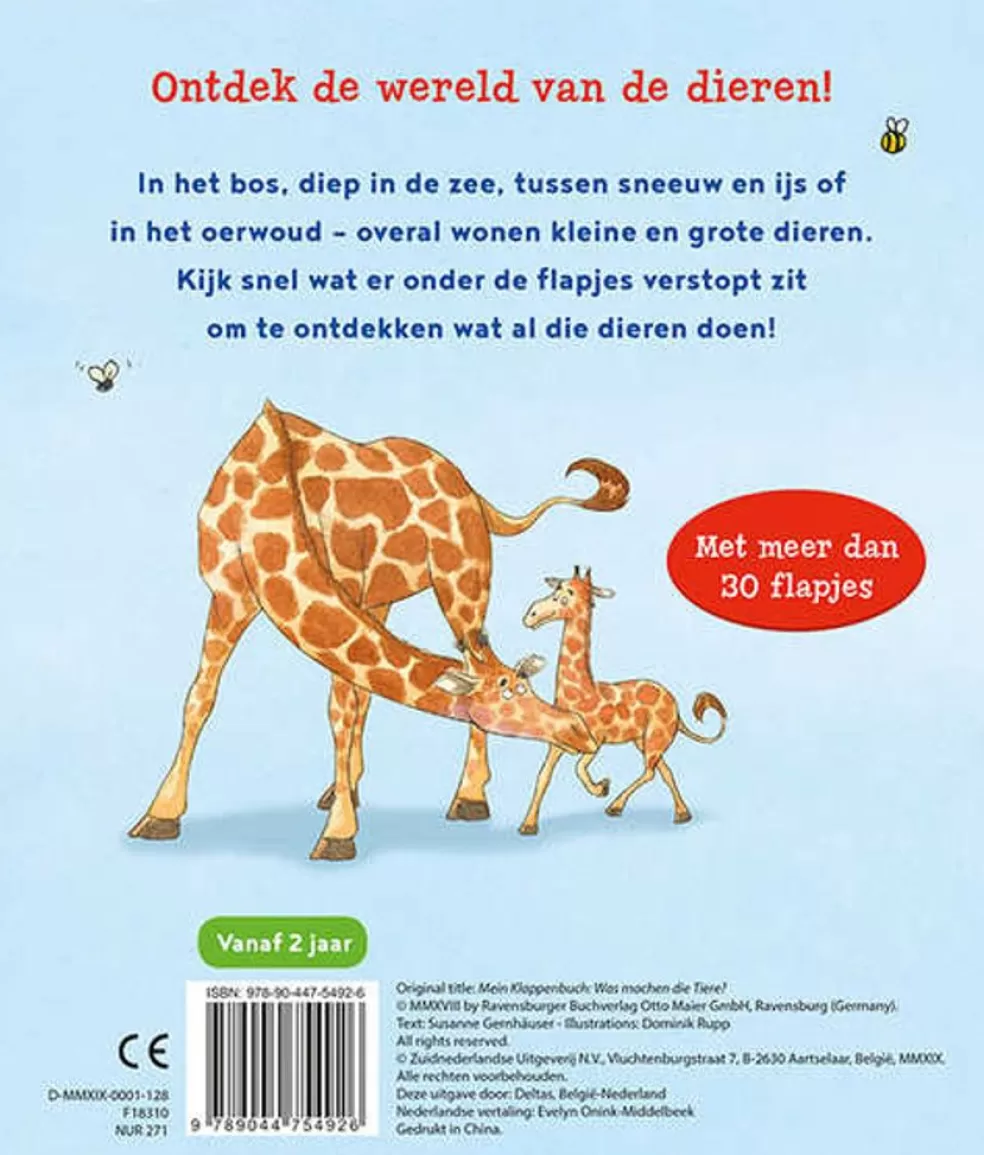 Deltas Sinterklaas Cadeau 3 - 4 Jaar* Mijn Leuke Kijkboek (Met Flapjes) - Zo Leven De Dieren