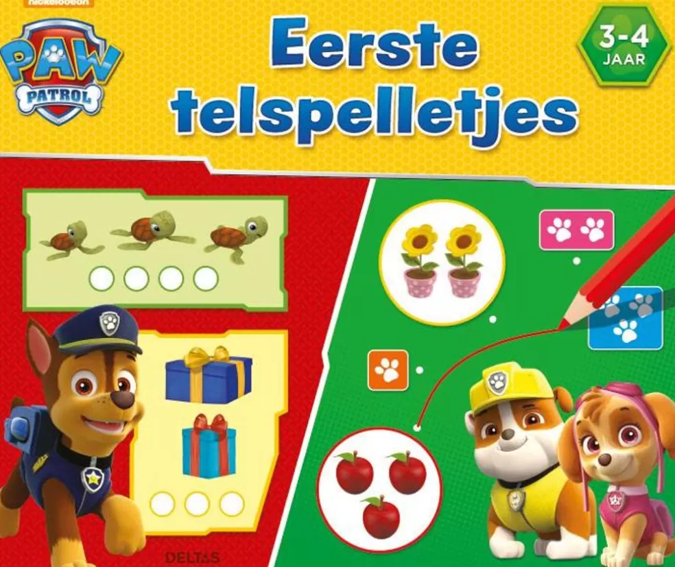 Deltas Sinterklaas Cadeau 3 - 4 Jaar* Paw Patrol - Eerste Telspelletjes ( 3-4 J. )