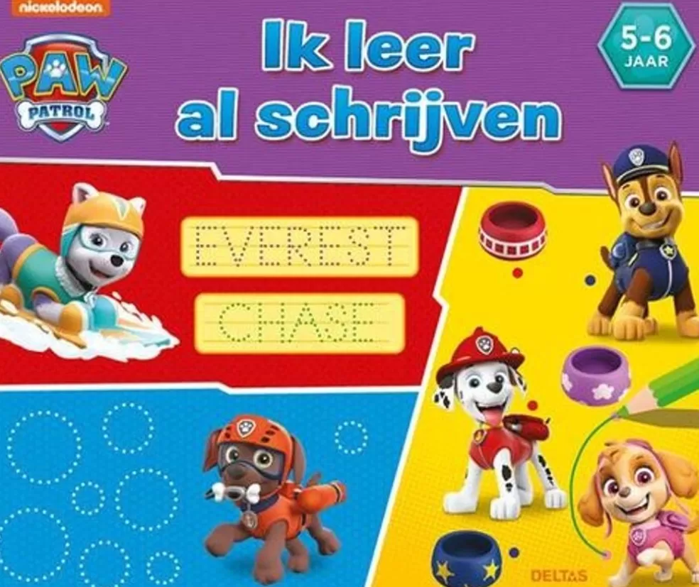 Deltas Sinterklaas Cadeau 5 - 6 Jaar* Paw Patrol - Ik Leer Al Schrijven (5-6 J)