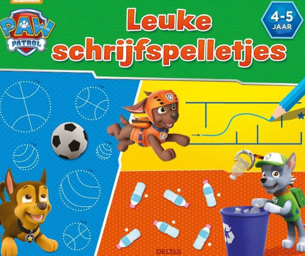 Deltas Sinterklaas Cadeau 5 - 6 Jaar* Paw Patrol - Leuke Schrijfspelletjes ( 4-5 J. )