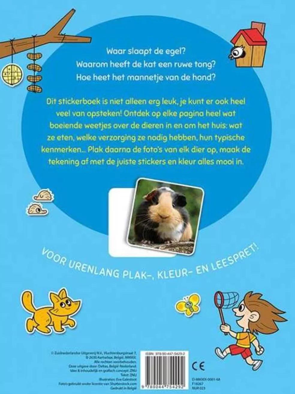 Deltas Sinterklaas Cadeau 3 - 4 Jaar* Stickers Plakken, Kleuren En Lezen - Dieren In Huis En Tuin