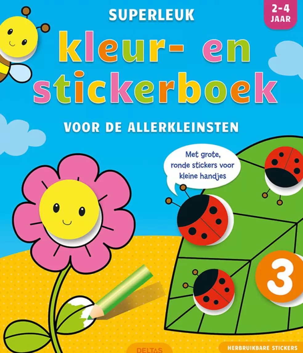 Deltas Sinterklaas Cadeau 3 - 4 Jaar* Superleuk Kleur- En Stickerboek Voor De Allerkleinsten (2-4 Jaar)