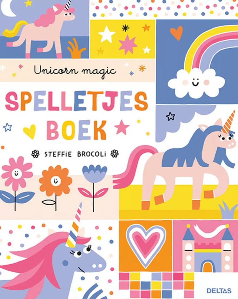 Deltas Sinterklaas Cadeau 9 - 10 Jaar* Unicorn Magic Spelletjesboek