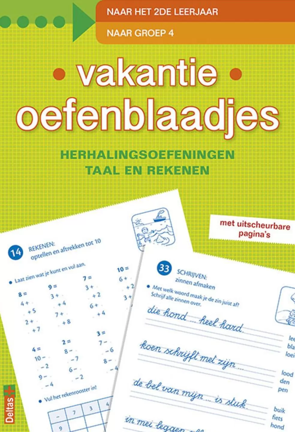 Deltas Sinterklaas Cadeau 7 - 8 Jaar* Vakantie Oefenblaadjes - Naar Het 2De Leerjaar