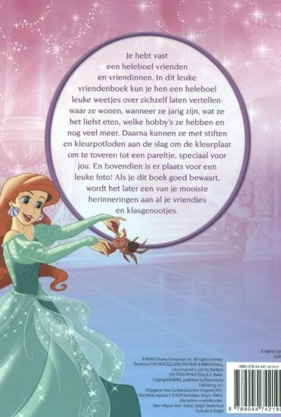 Deltas Sinterklaas Cadeau 7 - 8 Jaar* Vriendenboek - Disney Prinses