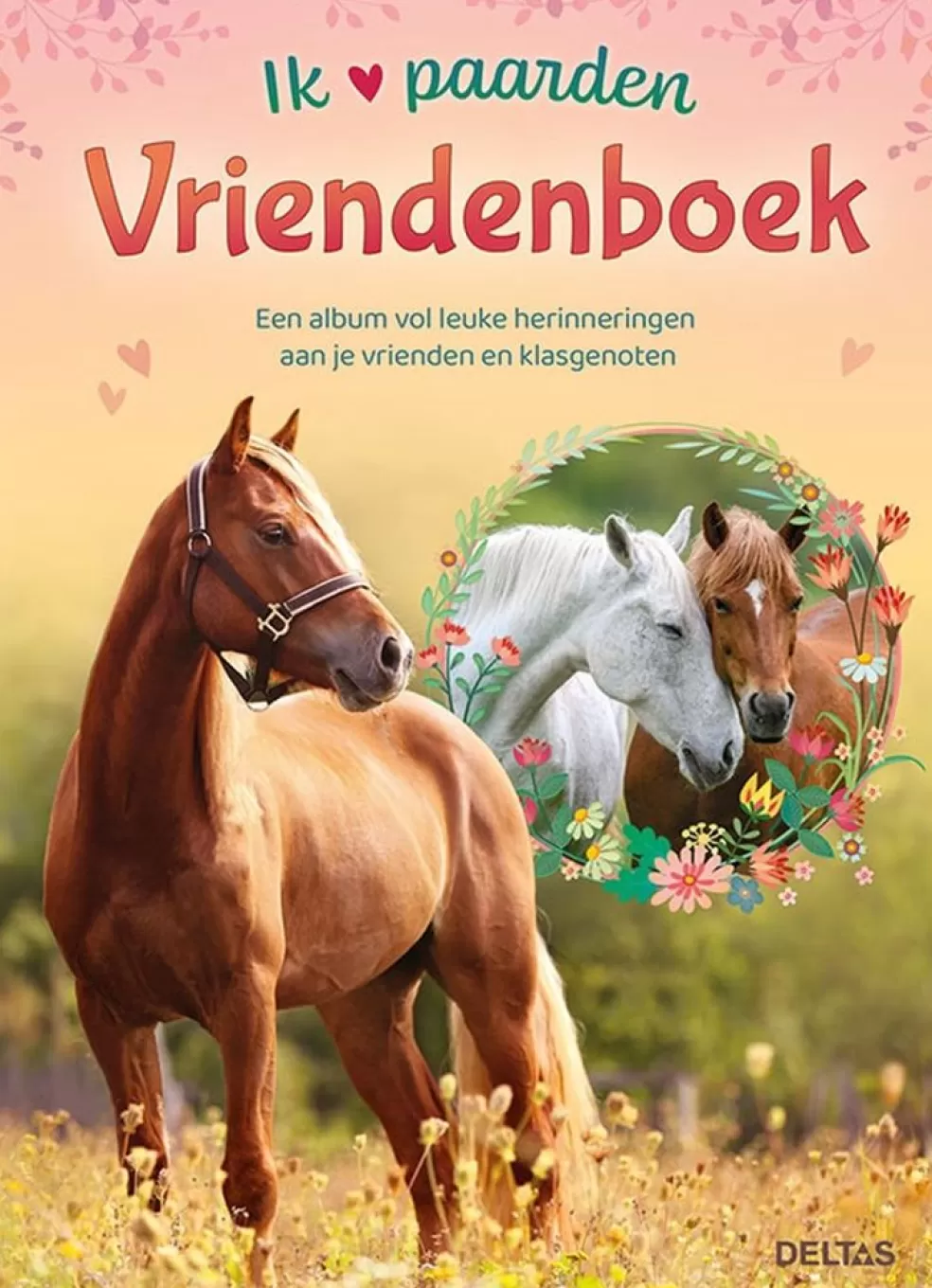 Deltas Sinterklaas Cadeau 9 - 10 Jaar* Vriendenboek - Ik Hou Van Paarden