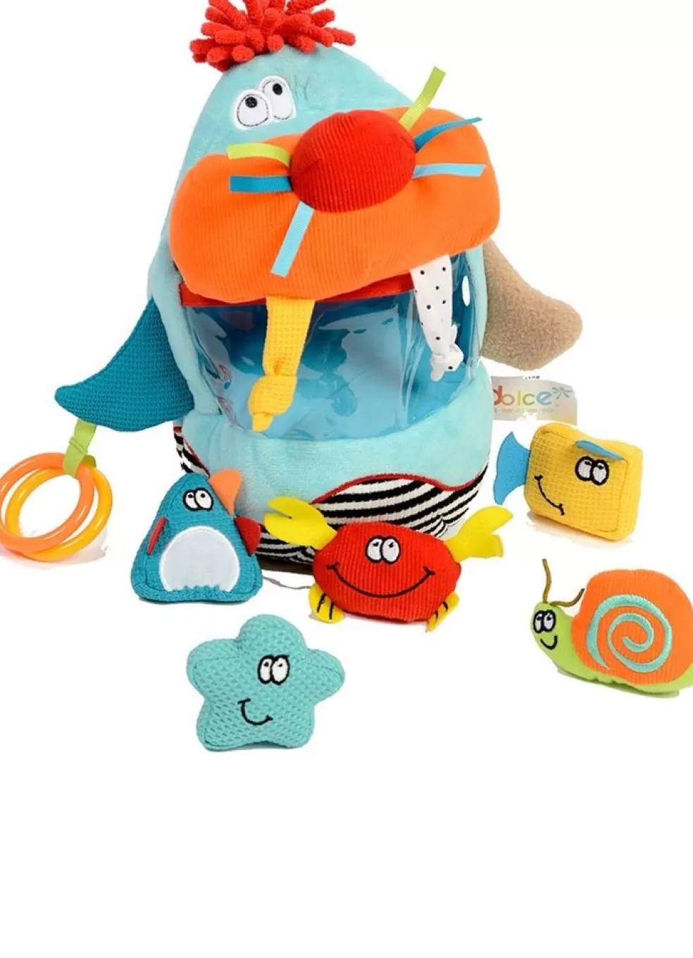 Dolce Sinterklaas Cadeau 0-2 Jaar*Walrus Walter- Activiteitenknuffel