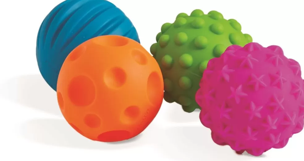 Edushape Sinterklaas Cadeau 0-2 Jaar* Baby Sensorische Ballen (6 Stuks)