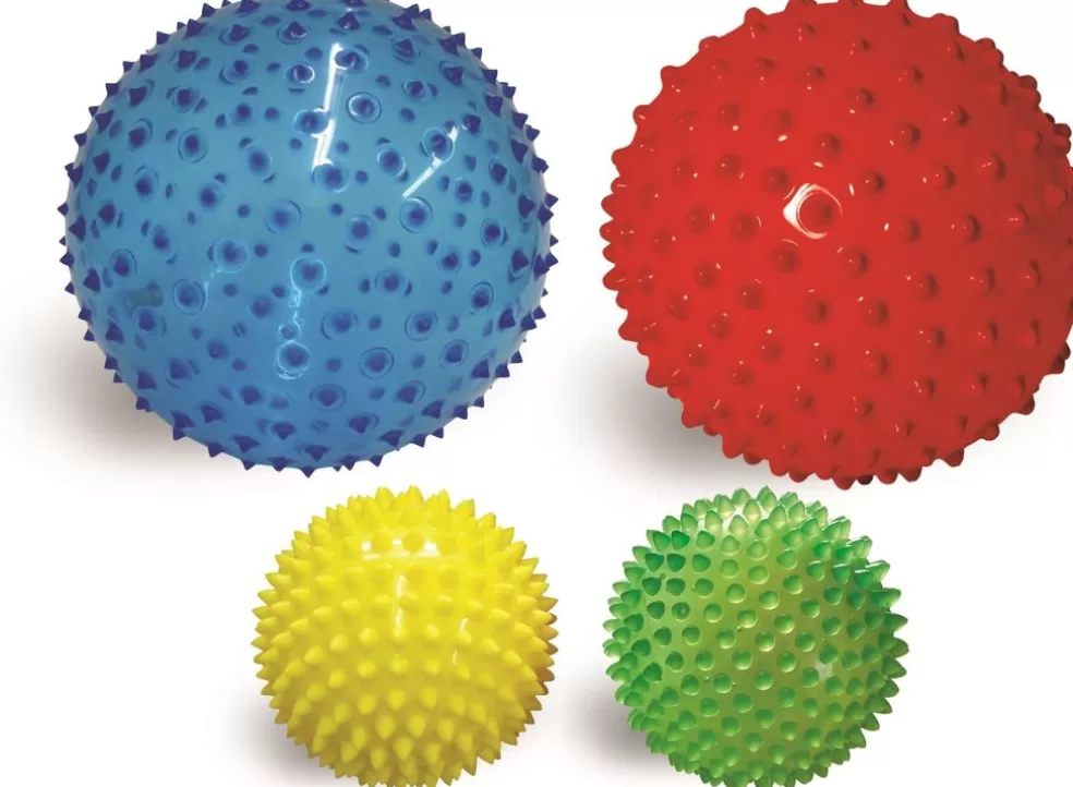 Edushape Sinterklaas Cadeau 3 - 4 Jaar* Mega Sensorische Ballen - 4 Stuks ( 2X 18, 2X 10)