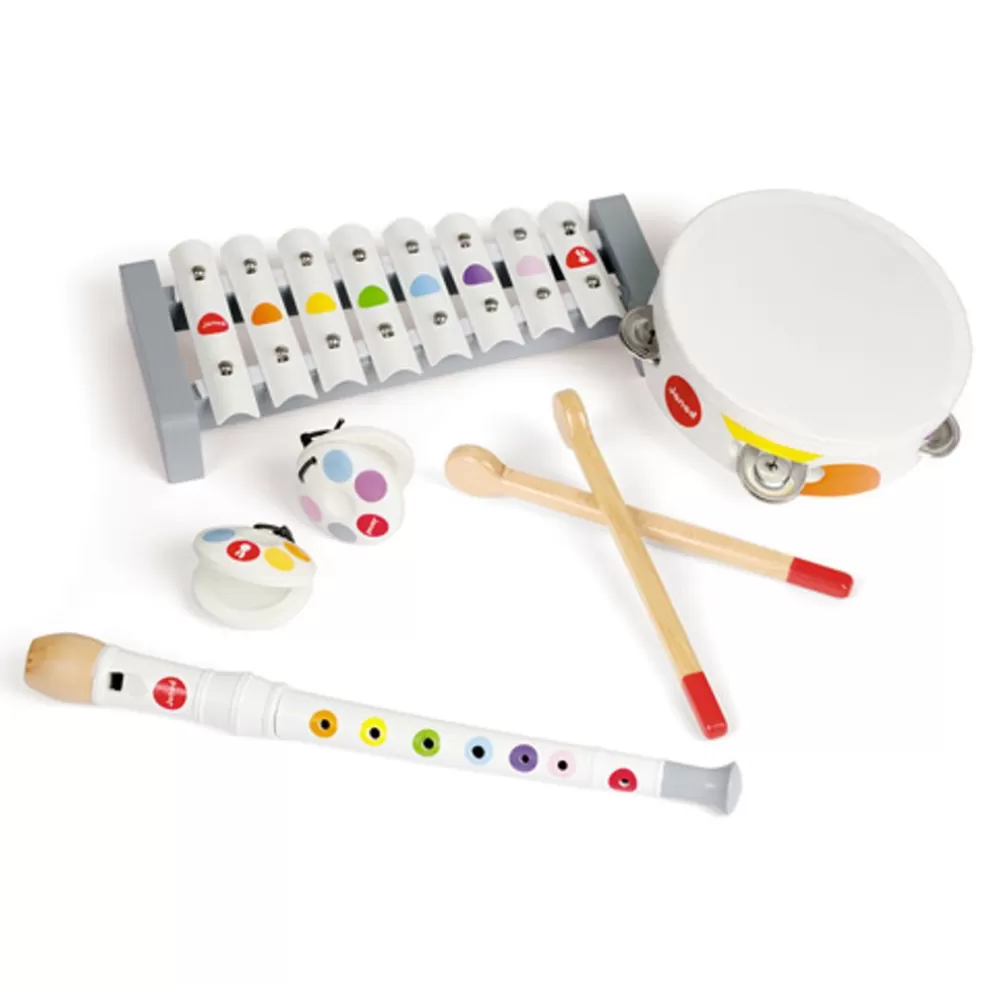 Janod Sinterklaas Cadeau 7 - 8 Jaar* Confetti Muziekinstrumenten Set