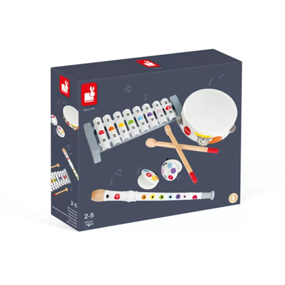 Janod Sinterklaas Cadeau 7 - 8 Jaar* Confetti Muziekinstrumenten Set