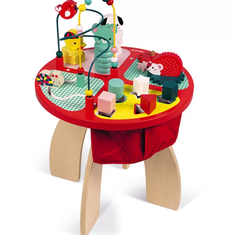 Janod Sinterklaas Cadeau 0-2 Jaar* Houten Speelgoed - Activiteiten/Speeltafel - Baby Forest