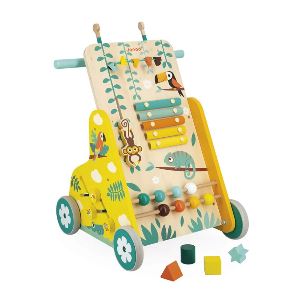 Janod Sinterklaas Cadeau 3 - 4 Jaar* Houten Speelgoed - Tropic - Baby Loopwagen