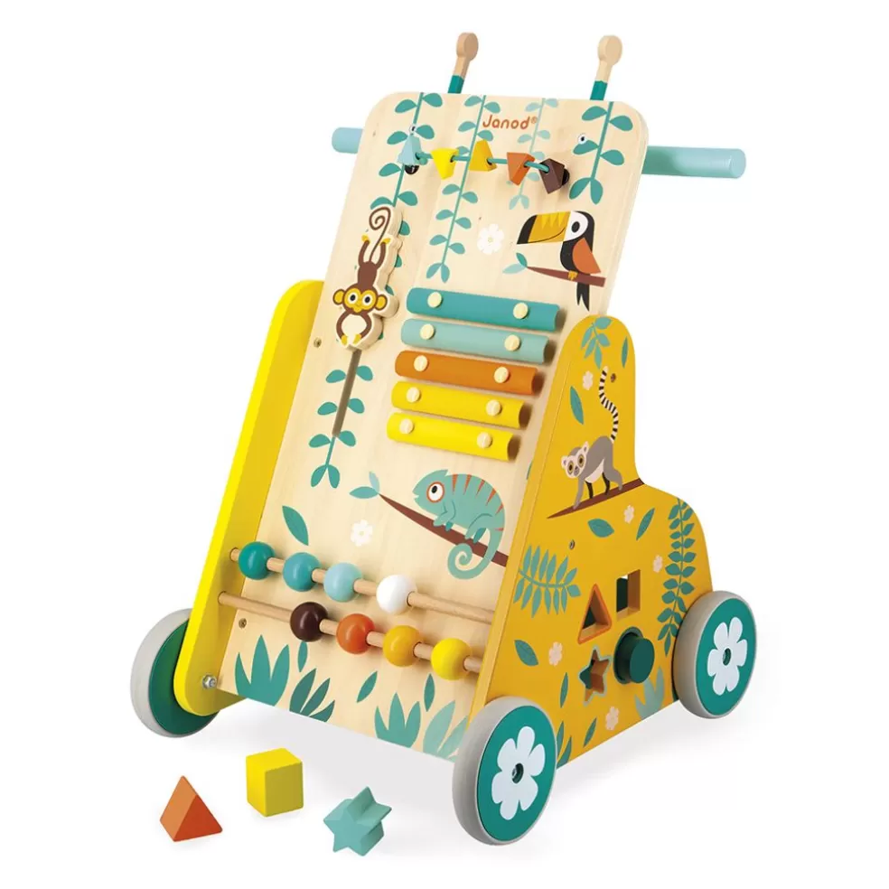 Janod Sinterklaas Cadeau 3 - 4 Jaar* Houten Speelgoed - Tropic - Baby Loopwagen