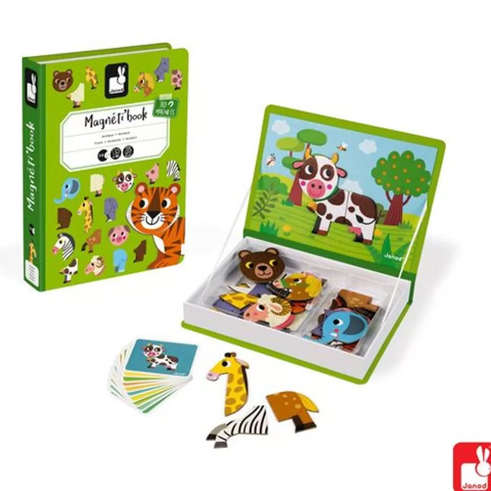 Janod Sinterklaas Cadeau 3 - 4 Jaar* Magnetibook - Dieren