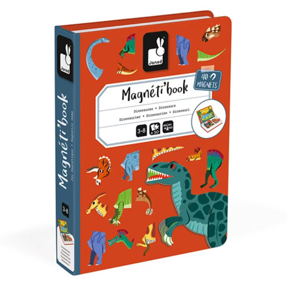 Janod Sinterklaas Cadeau 7 - 8 Jaar* Magnetibook - Dinosaurus