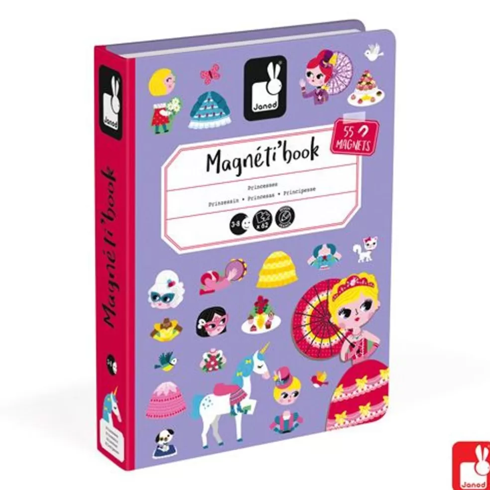 Janod Sinterklaas Cadeau 7 - 8 Jaar* Magnetibook - Prinsessen