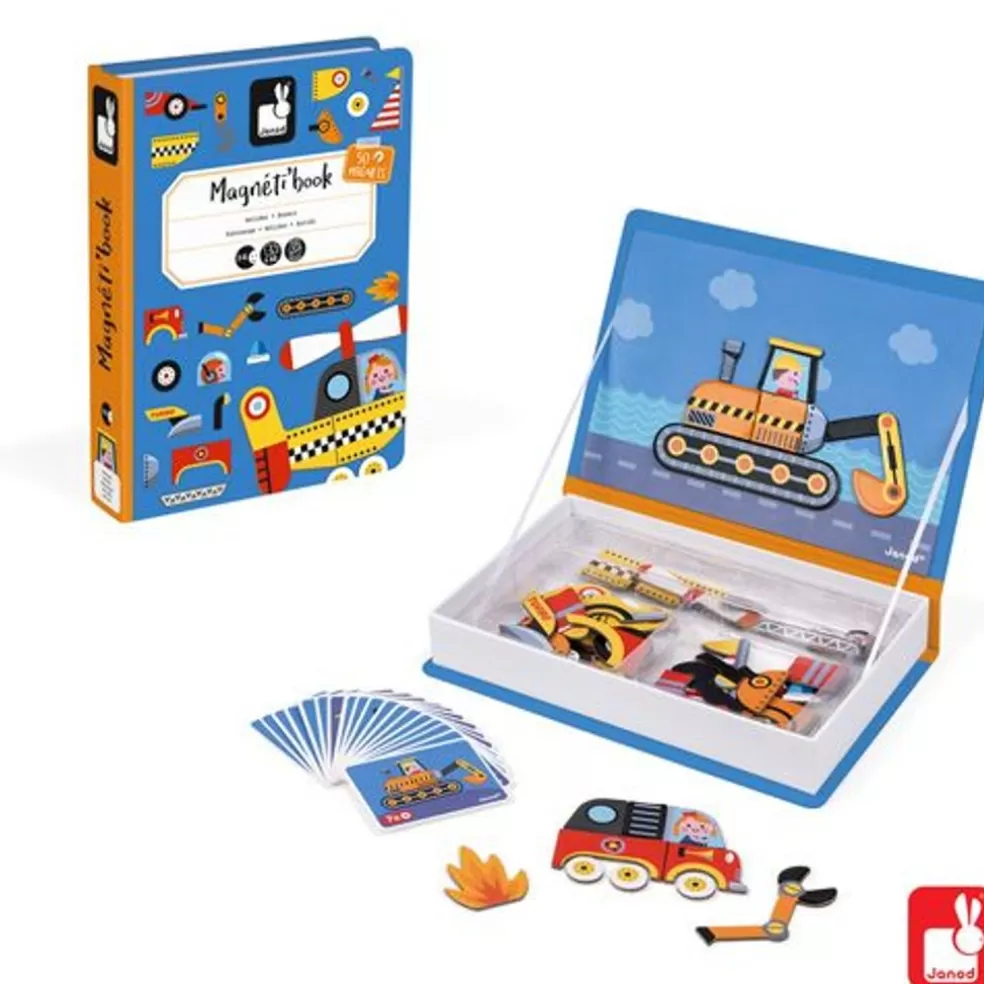 Janod Sinterklaas Cadeau 7 - 8 Jaar* Magnetibook - Racers