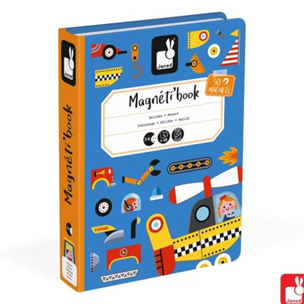 Janod Sinterklaas Cadeau 7 - 8 Jaar* Magnetibook - Racers