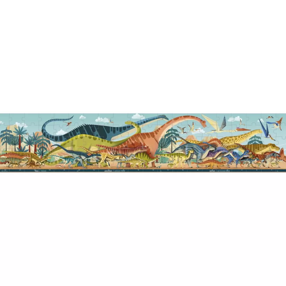 Janod Sinterklaas Cadeau 9 - 10 Jaar* Puzzel - Dino - Panorama (100 Stukjes)