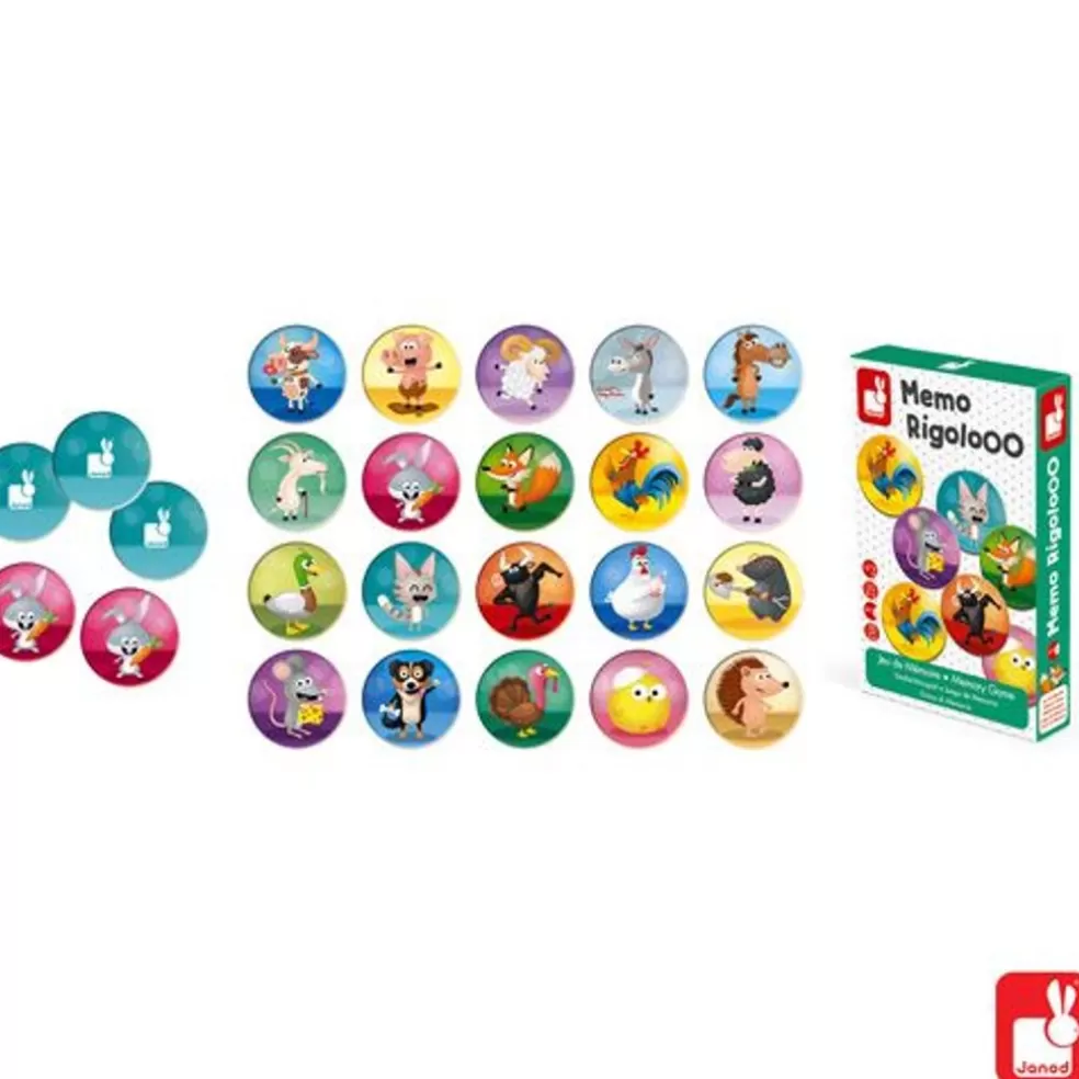 Janod Sinterklaas Cadeau 7 - 8 Jaar* Spel - Memo Rigolooo